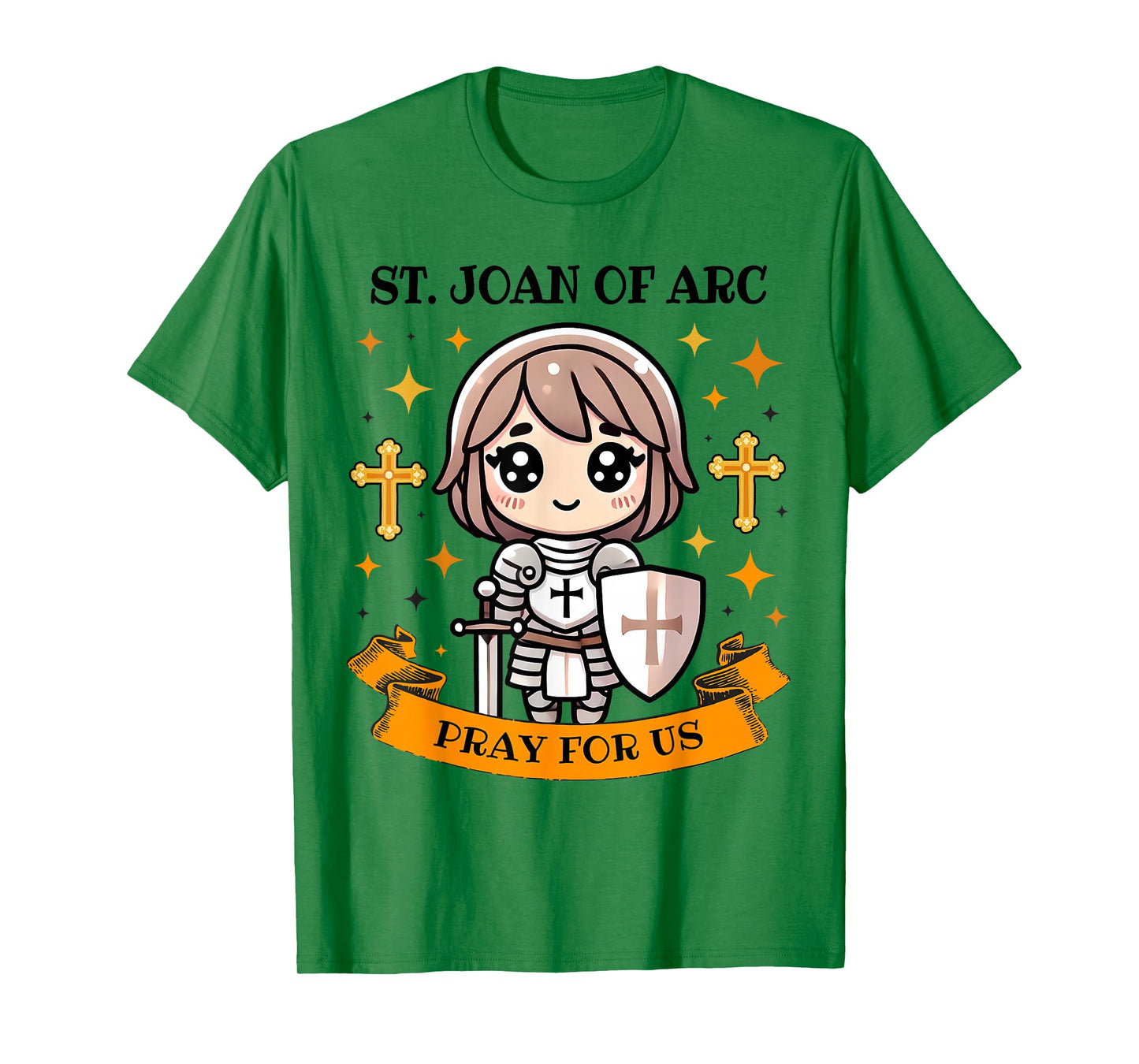 St Joan of Arc Catholic Christian Pray for Us Kids Toddlers T-Shirt