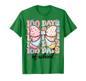 Happy 100 Days of School Coquette 100th Day Teachers Girls T-Shirt