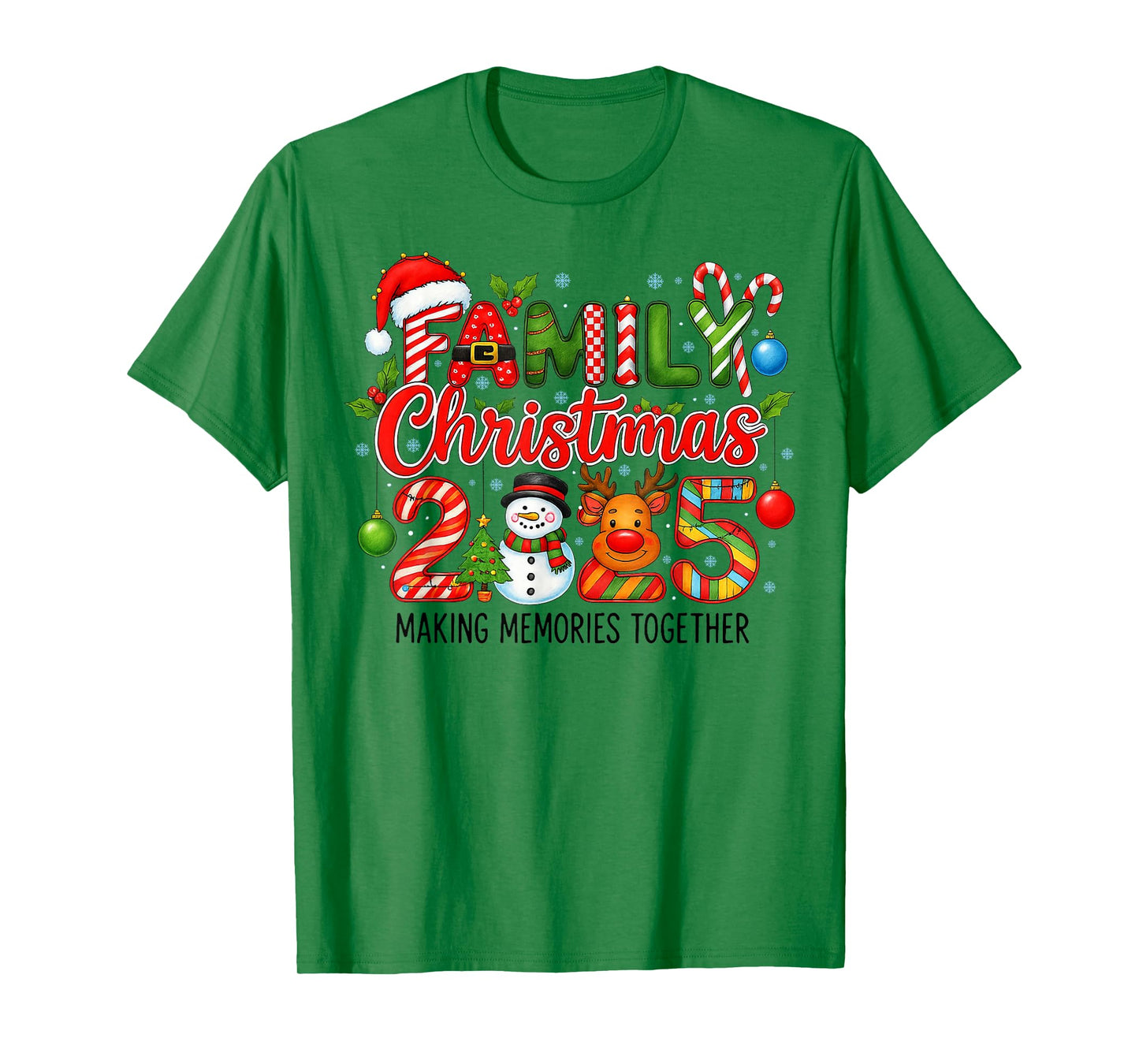 Family Christmas 2025 Matching Pajamas Santa Men Women Kids T-Shirt