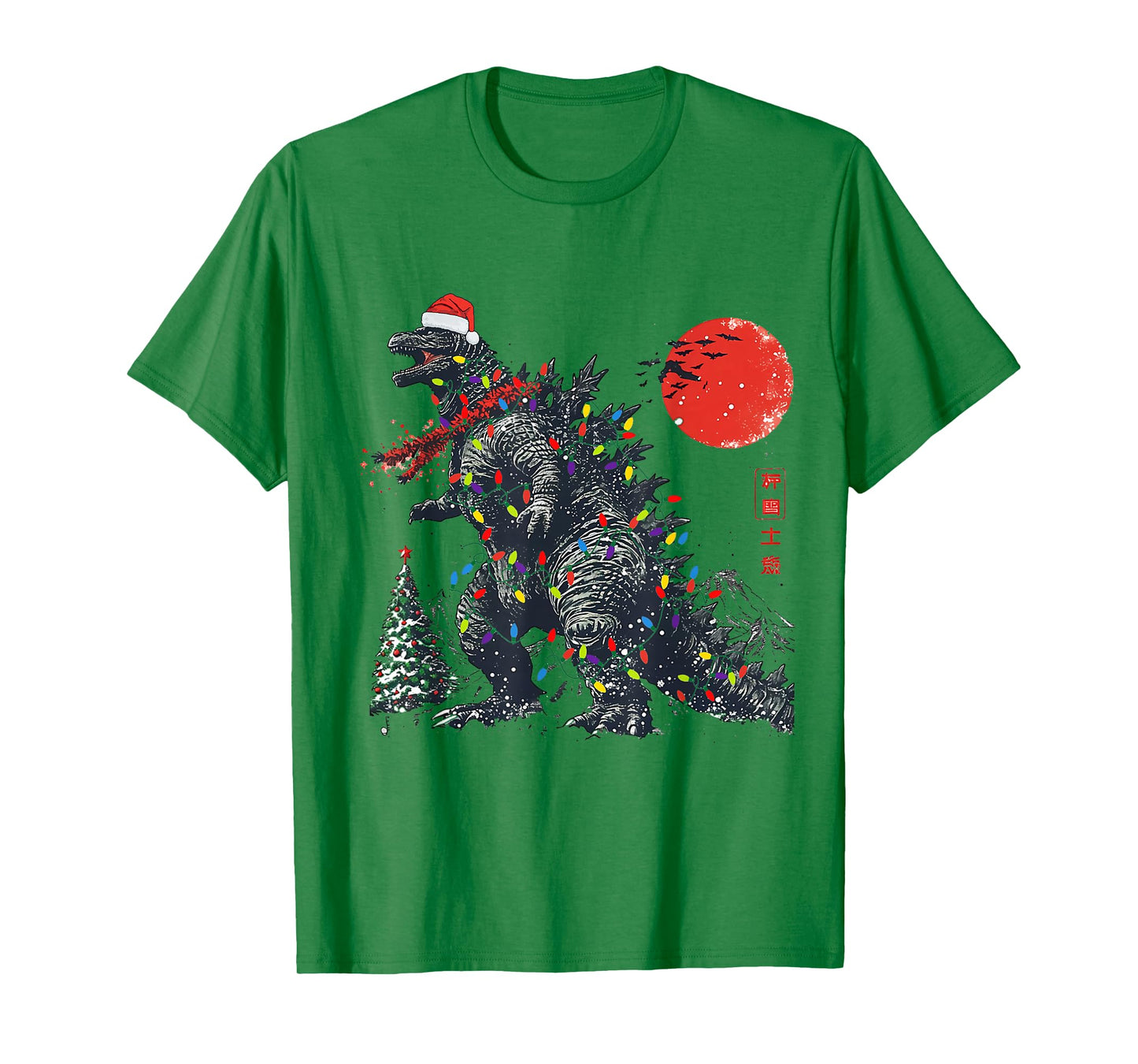 Kaiju Christmas Santazilla Japanese Monster Men Boys T-Shirt