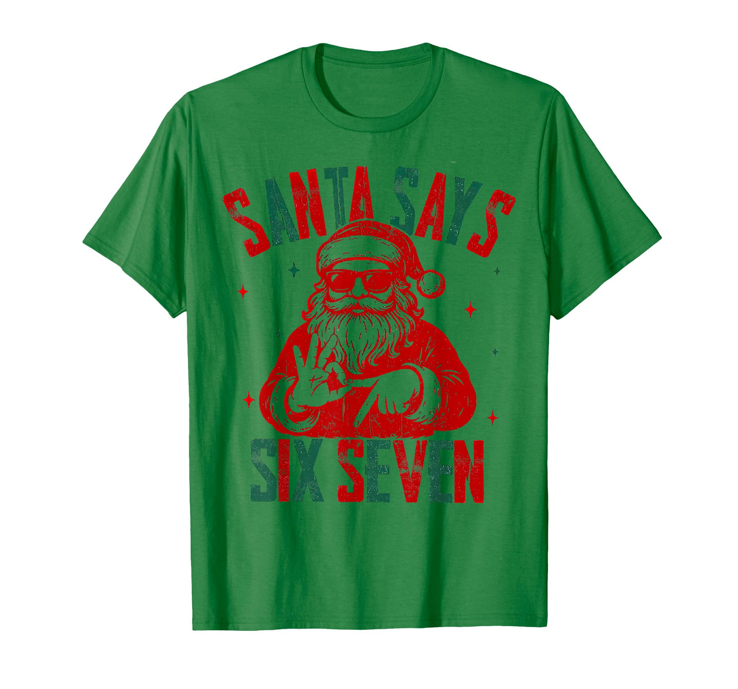 Santa Says Six Seven Viral Funny Santa Saying 6 7 T-Shirt
