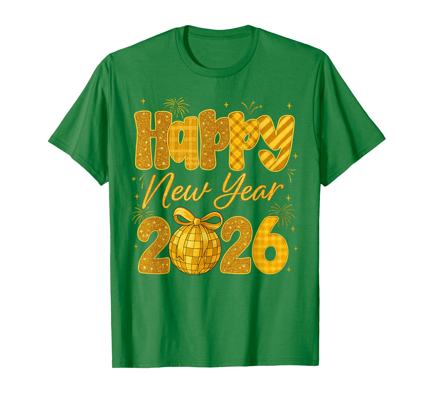 Happy New Year 2026 Eve Party Gold Family Matching Men Women T-Shirt