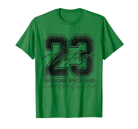 23 Year Old Gifts Vintage 2003 Limited Edition 23rd Birthday T-Shirt