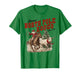 Retro Annual North Pole Rodeo Santa Western Cowboy Christmas T-Shirt