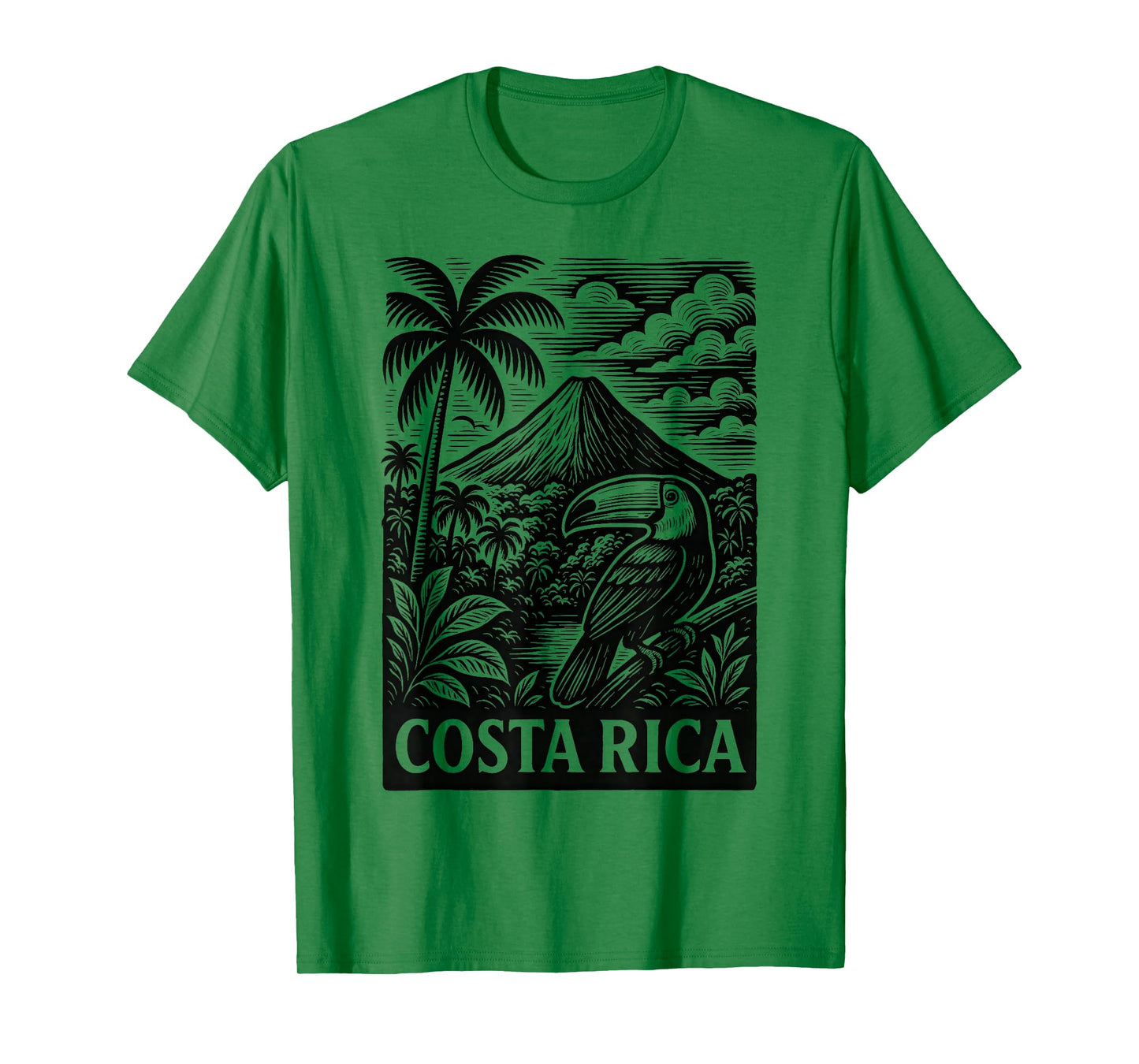 Arenal Volcano Toucan Costa Rica T-Shirt