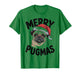 Merry Pugmas Christmas Dog Santa Pug Xmas T-Shirt