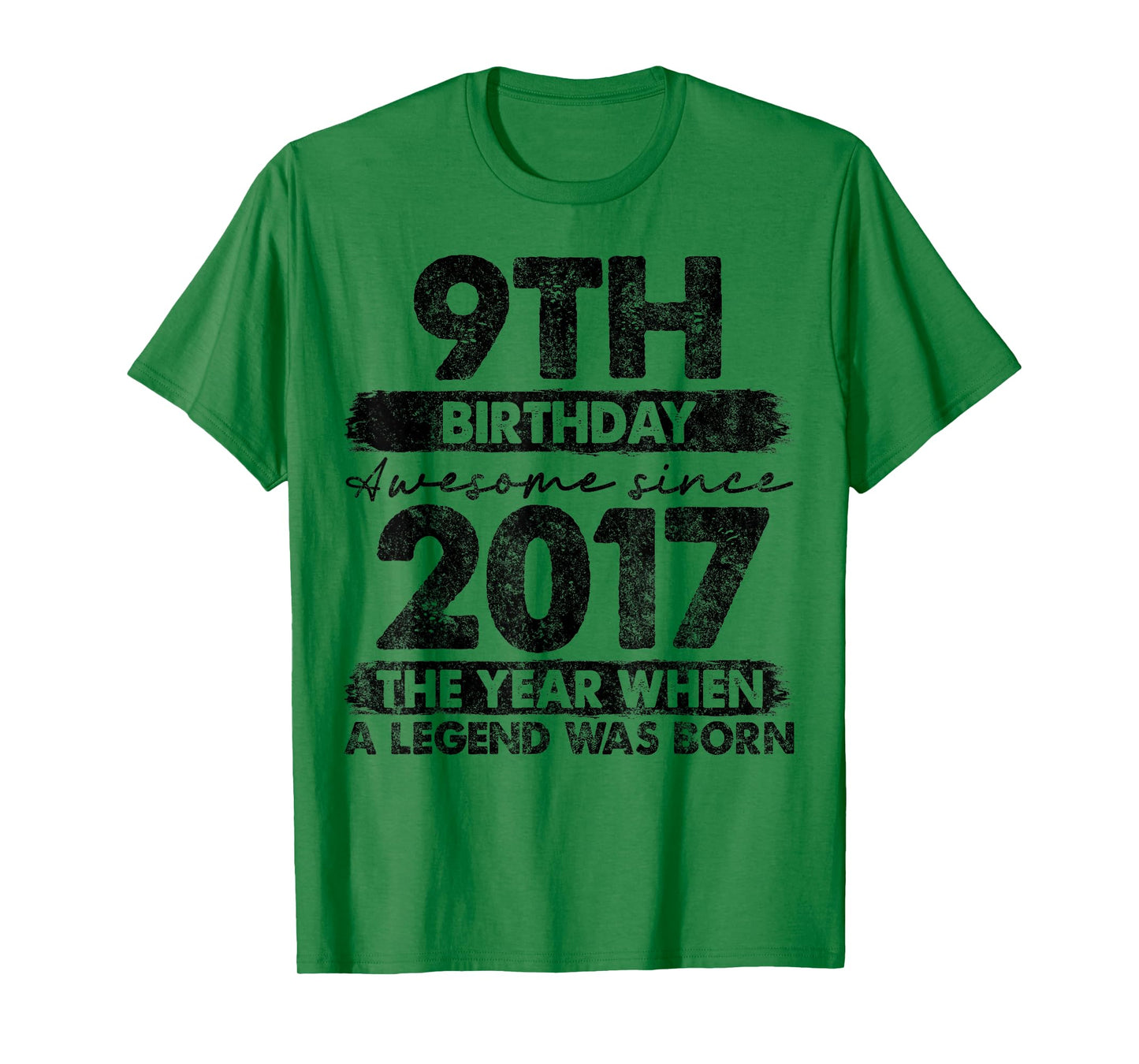 9 Year Old Gifts Vintage 2017 Limited Edition 9th Birthday T-Shirt
