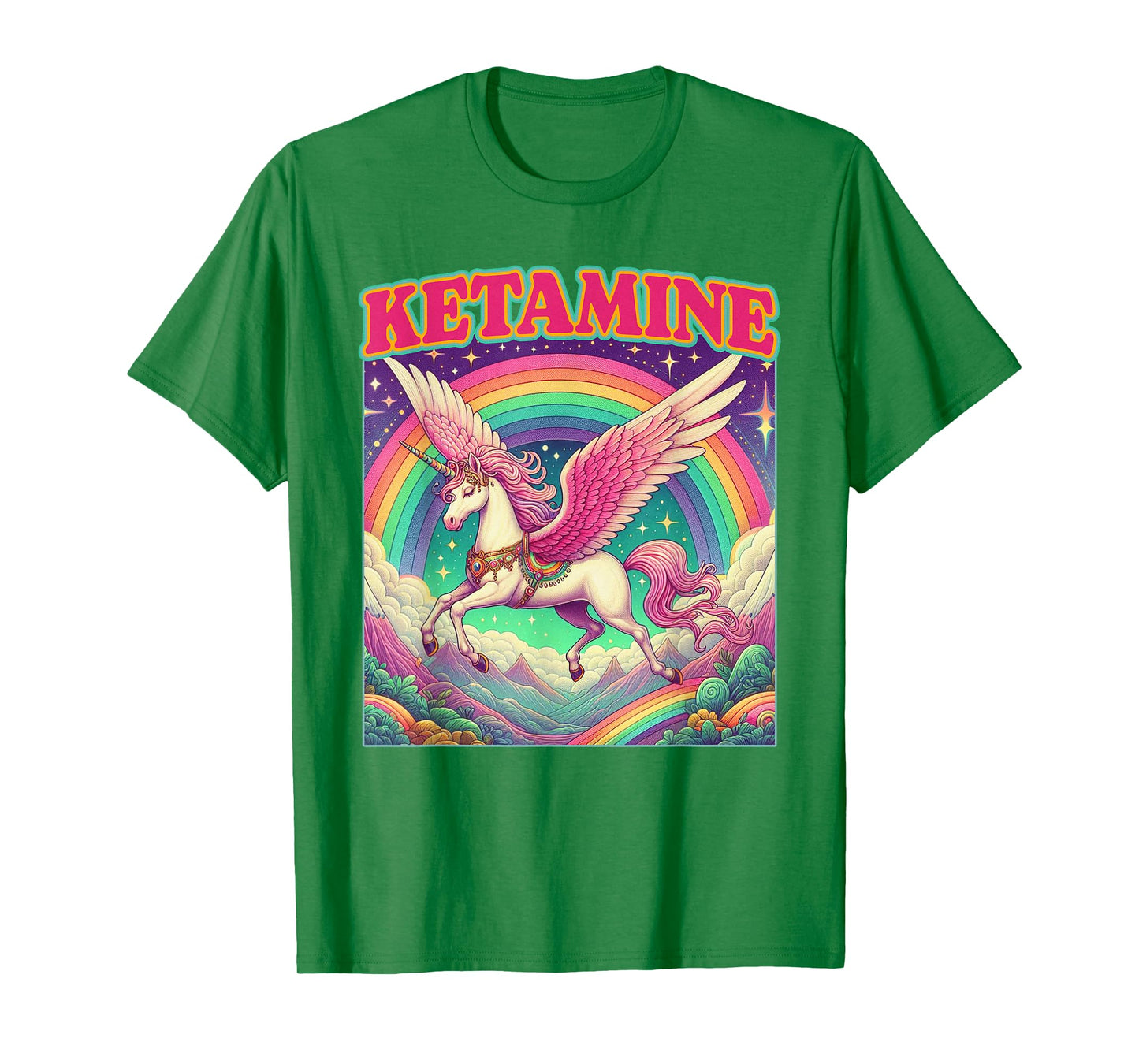 Unicorn Meme Unicorn Lover Funny Humor Sarcasm Ketamine T-Shirt