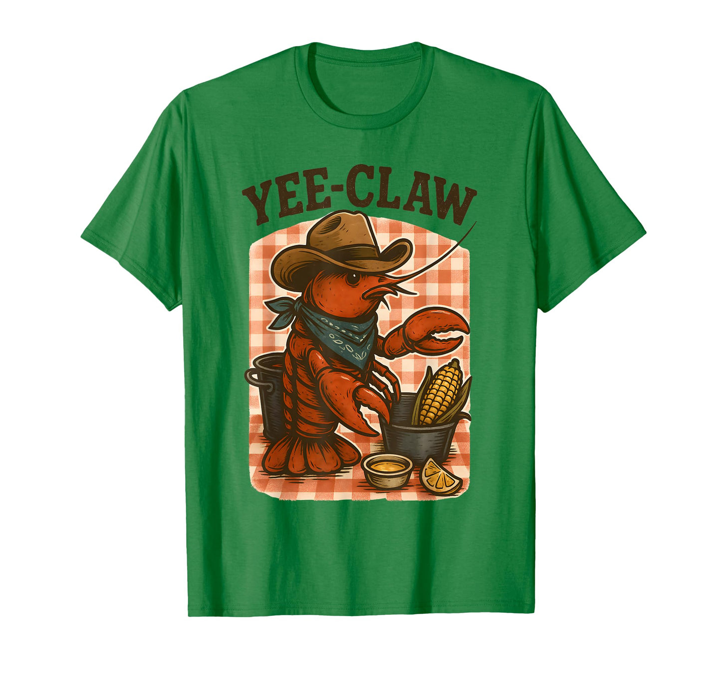 Yee Claw Funny Crawfish Cajun Seafood Party Boys Kids Men T-Shirt
