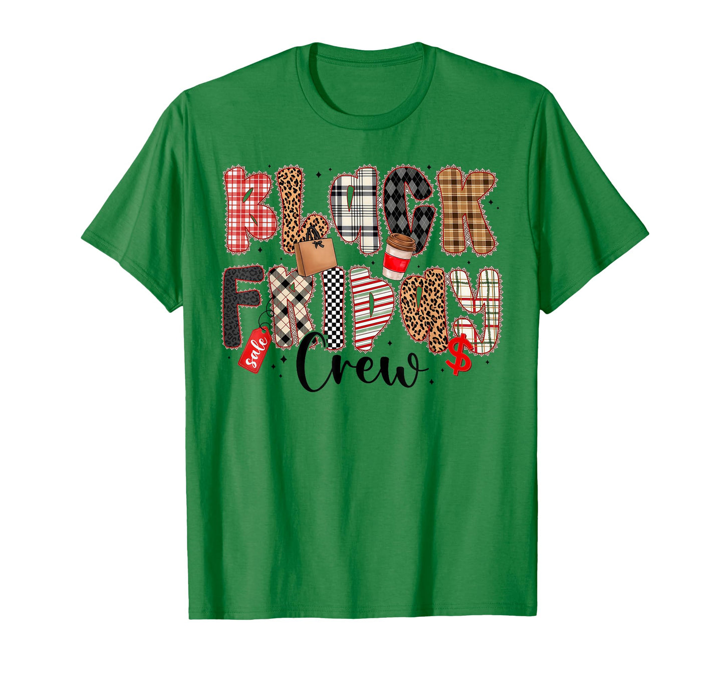 Friday Shopping Crew Black Shopping Family T-Shirt