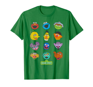 Sesame Street Character Heads T-Shirt