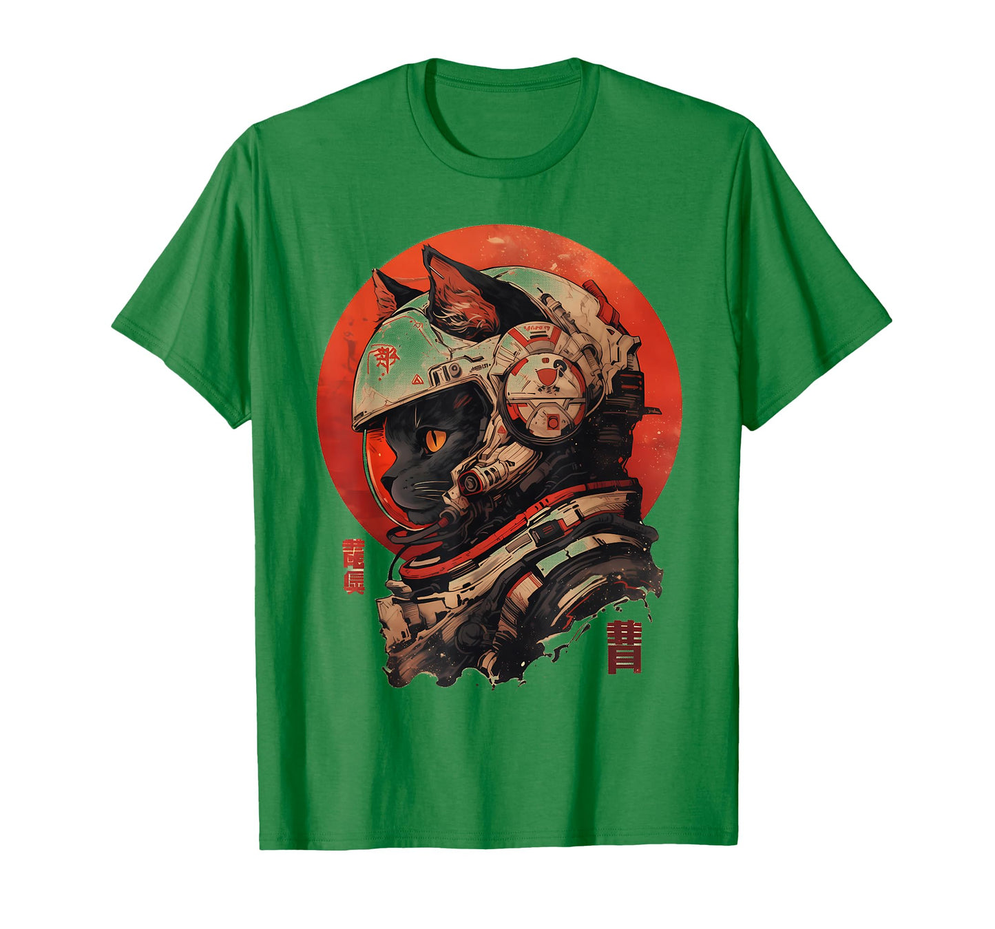 Astronaut Cat Space Cosmic Japanese Retro T-Shirt