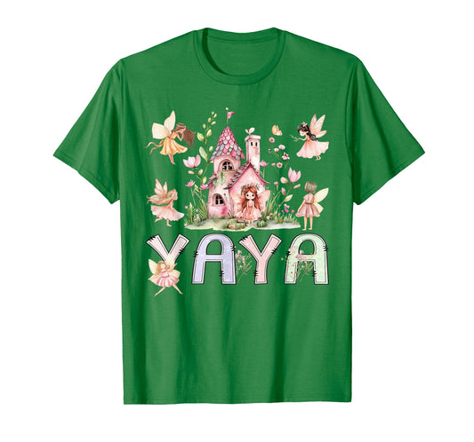 Fairy Yaya Magical Fairytale Birthday Girl Family Matching T-Shirt