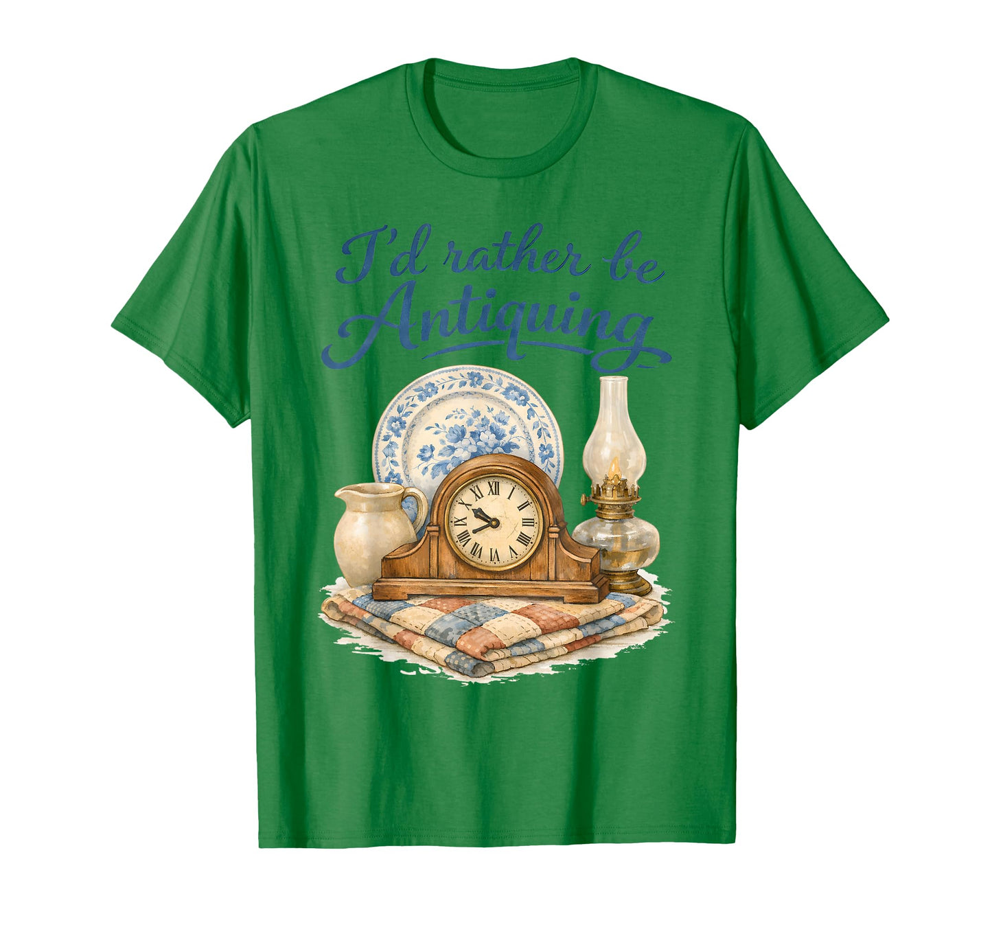 Thrifting Lover Vintage Antiques I'd Rather Be Antiquing T-Shirt