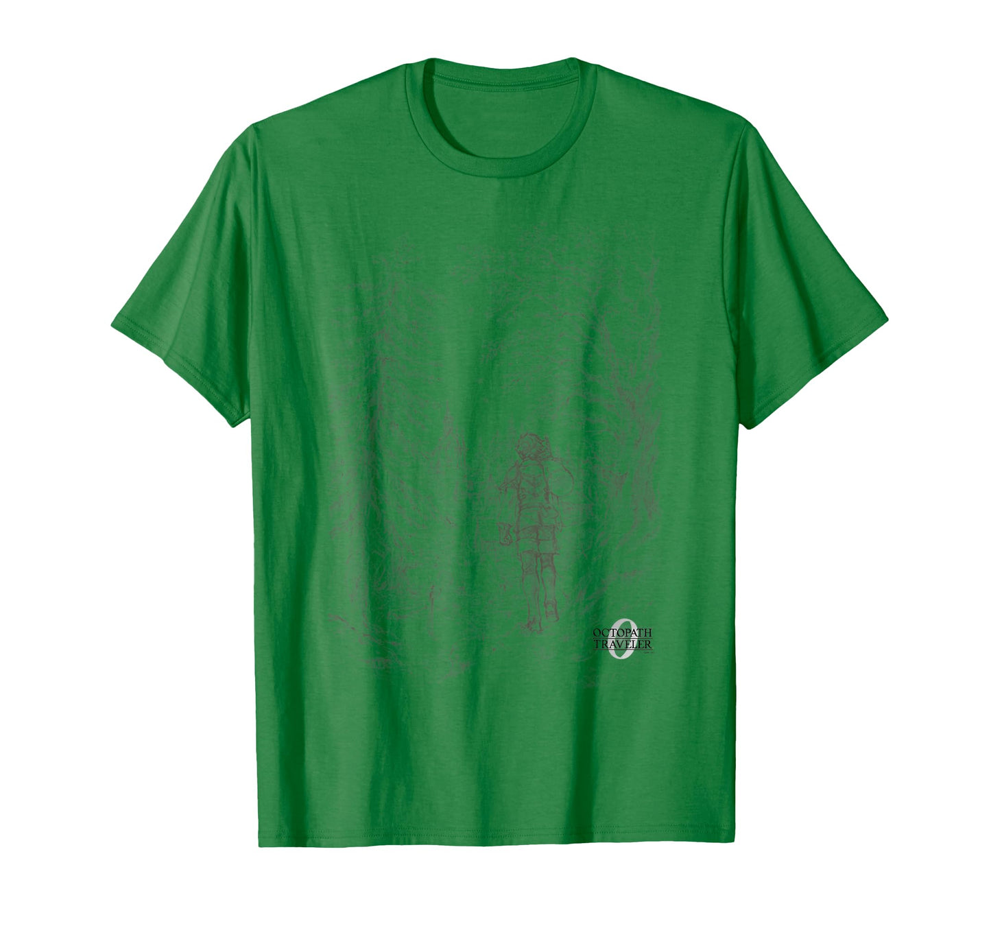 OCTOPATH Traveler 0 - Key Visual Line Art T-Shirt