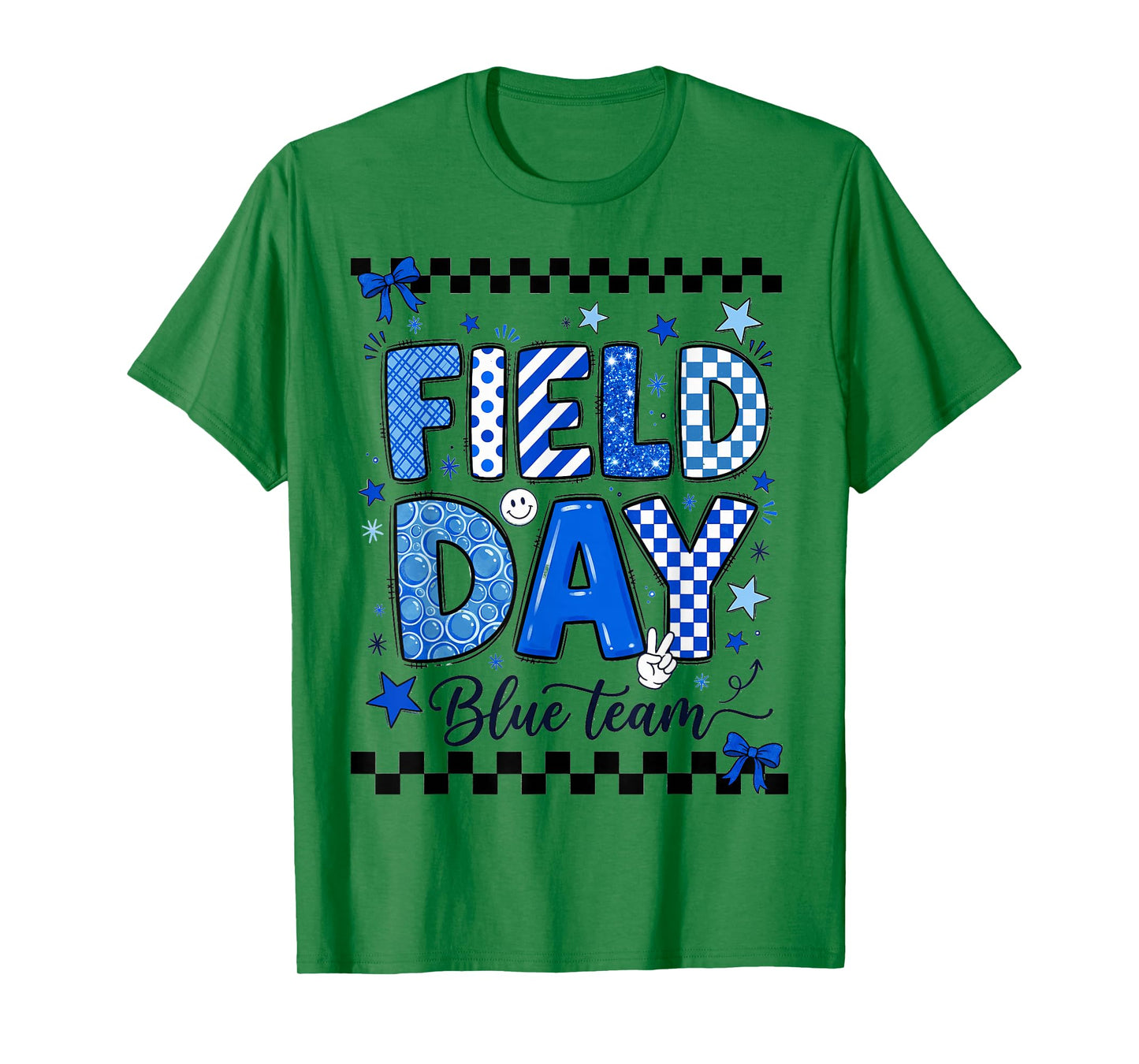 Field Day Blue Team Sporty Spirit School Boys Girls Teachers T-Shirt