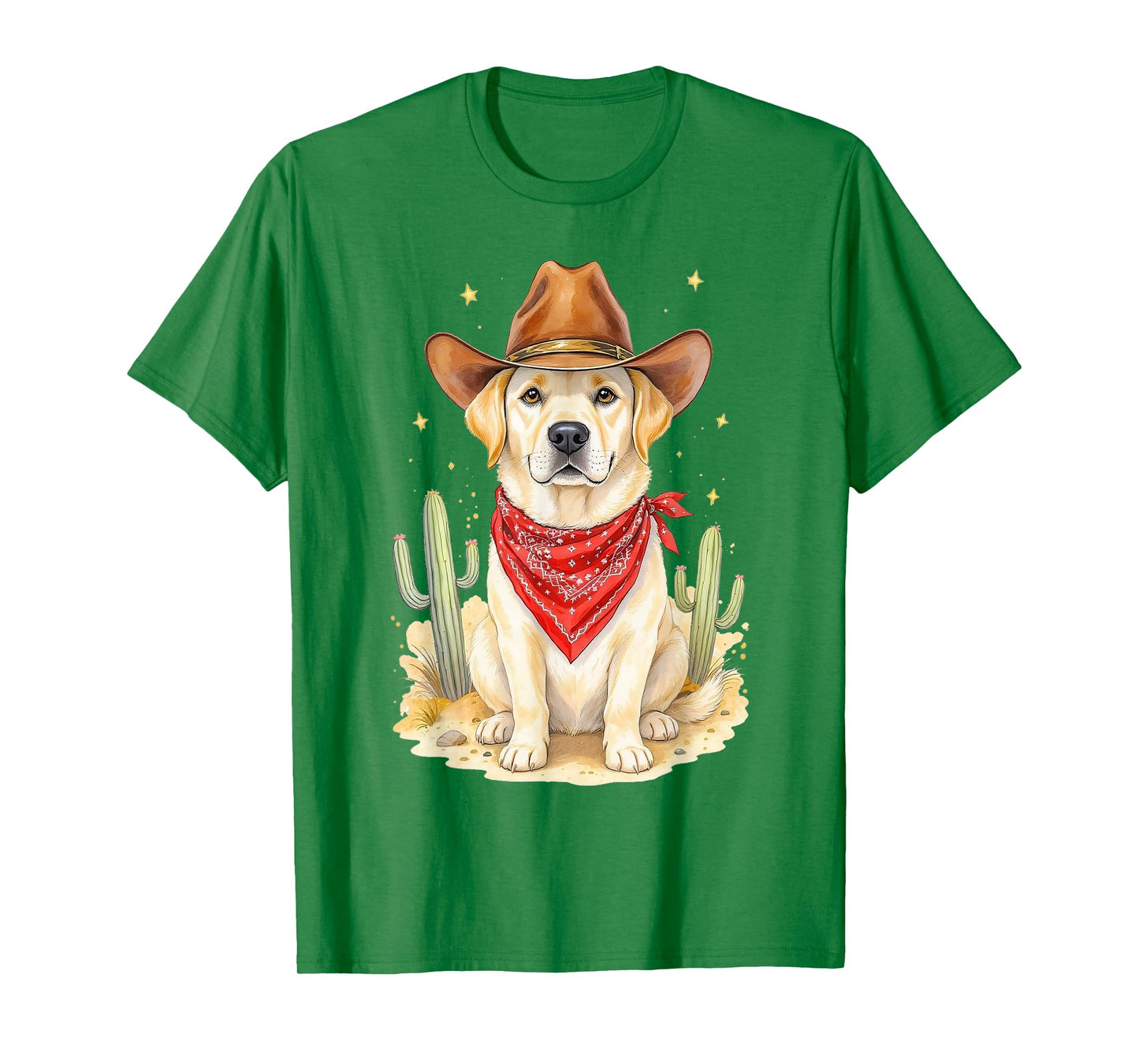 Labrador Retriever Cowboy Dog Western LLabrador Cowboy Hat T-Shirt