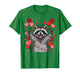 Rock On Hand Sign Racoon Meme Funny Valentines T-Shirt