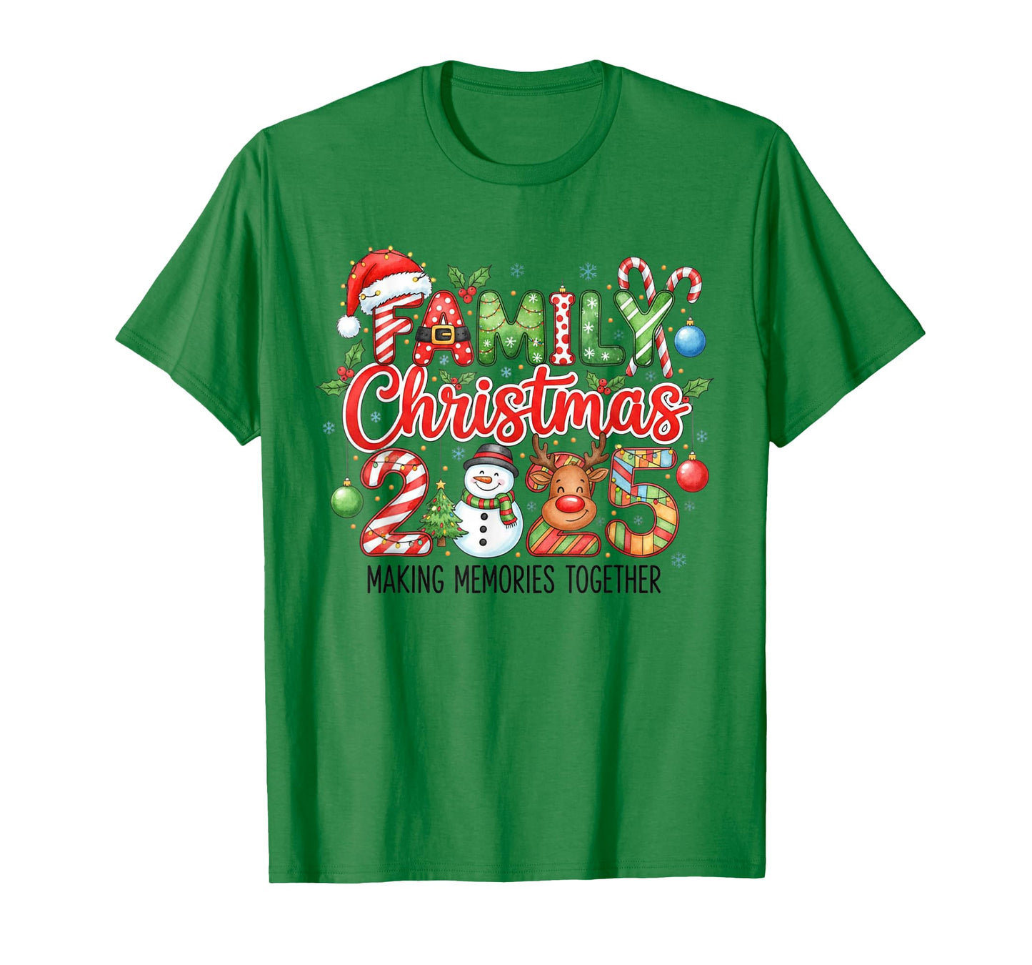 Family Christmas 2025 Making Memories Together Matching Xmas T-Shirt