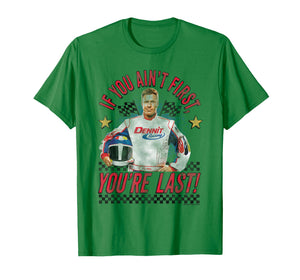 If You're Not First You're Last Checkerboard Racing Movie T-Shirt