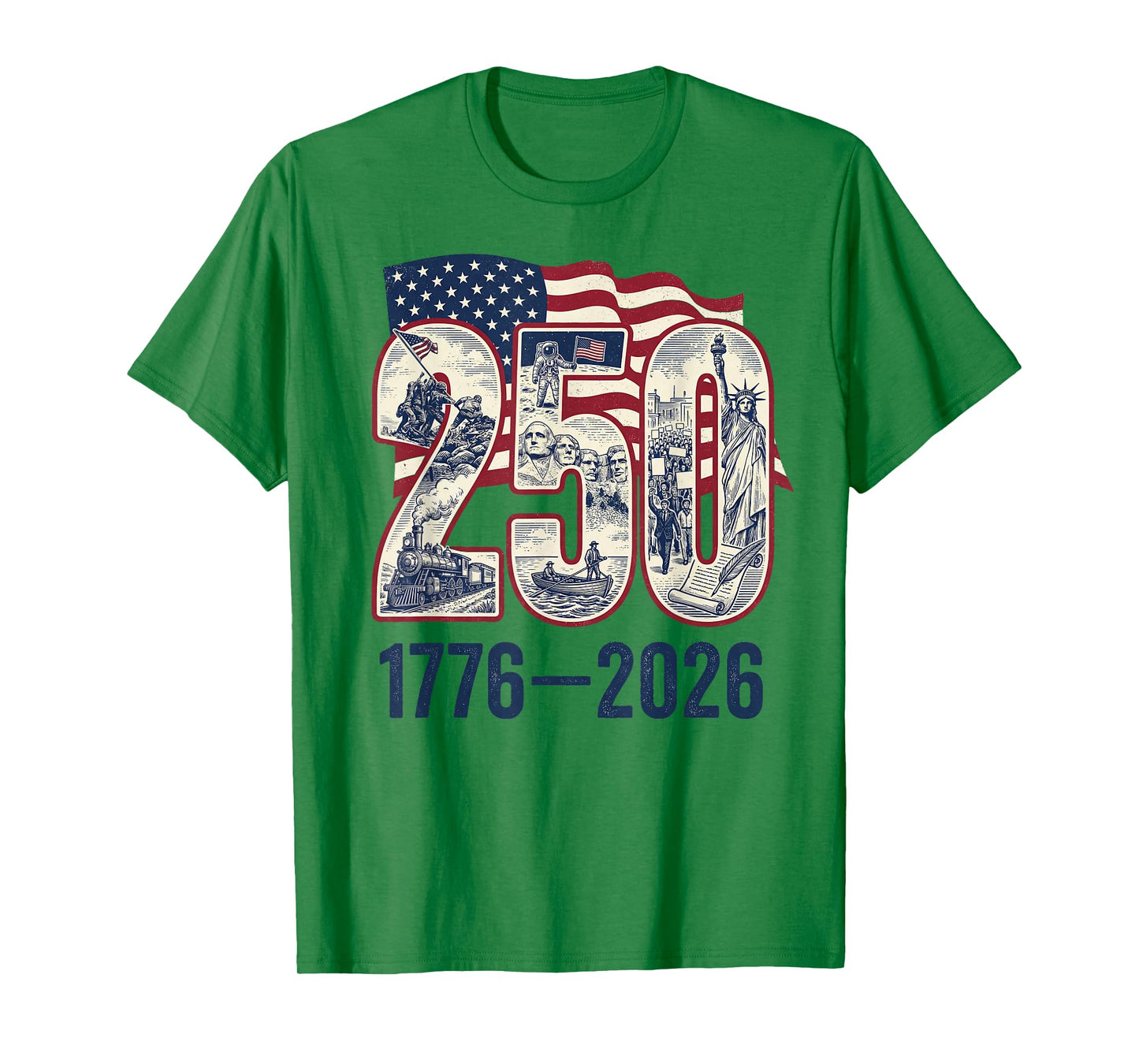 250 Years American 1776 2026 250th USA Patriotic 4th of July T-Shirt