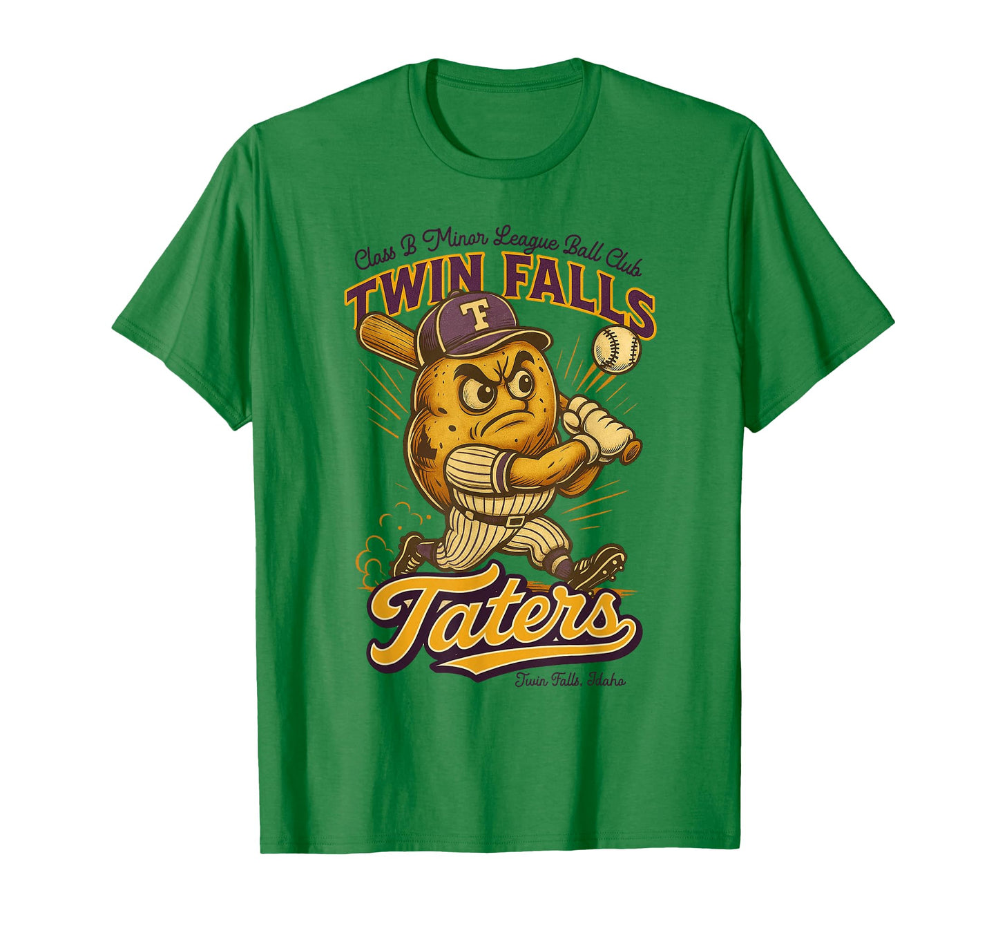 Twin Falls Taters Minor League Baseball Team T-Shirt