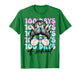 100 Days of School Girls Women 100th Day of School Messy Bun T-Shirt