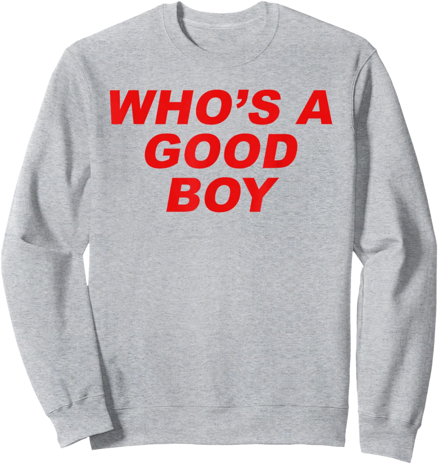 Who's A Good Boy - Funny Sarcastic Twink Slogan LGBTQ Kink Sweatshirt - Sweatshirt | Ash