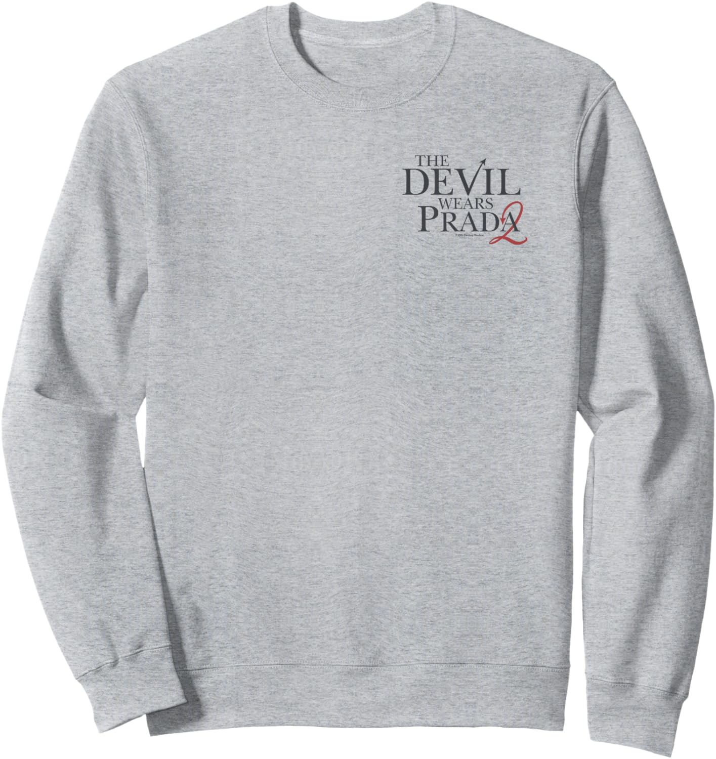The Devil Wears Prada 2 Pocket Logo Minimalistic Art Icons Sweatshirt - Sweatshirt | Ash
