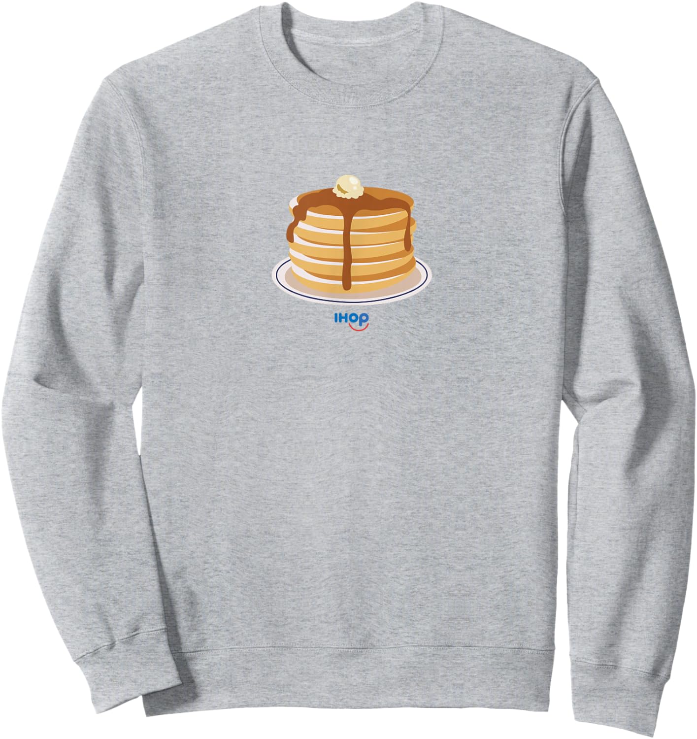 IHOP Pancake Pile Plate Sweatshirt - Sweatshirt | Ash