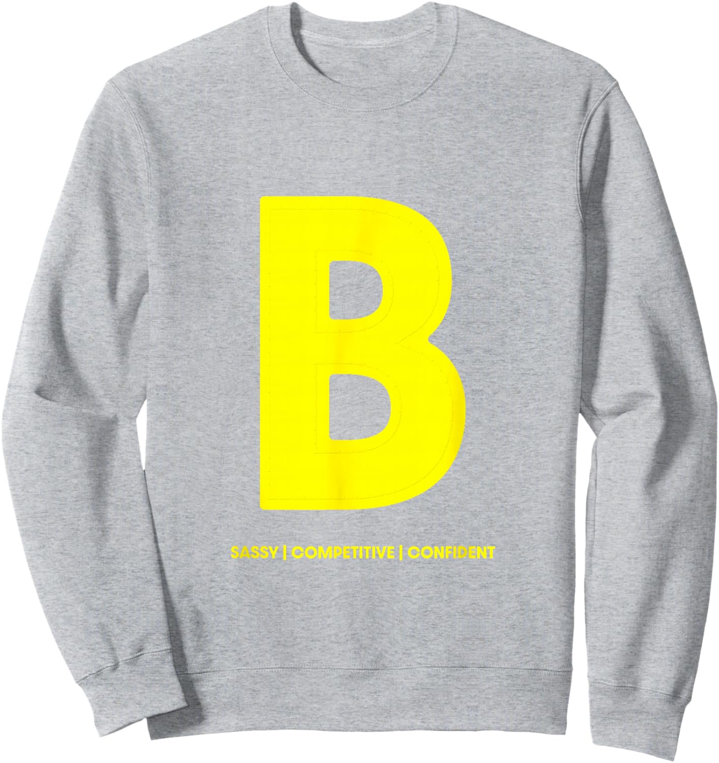 Chipmunks B for Brittany Letter Print Halloween Costume Sweatshirt - Sweatshirt | Ash