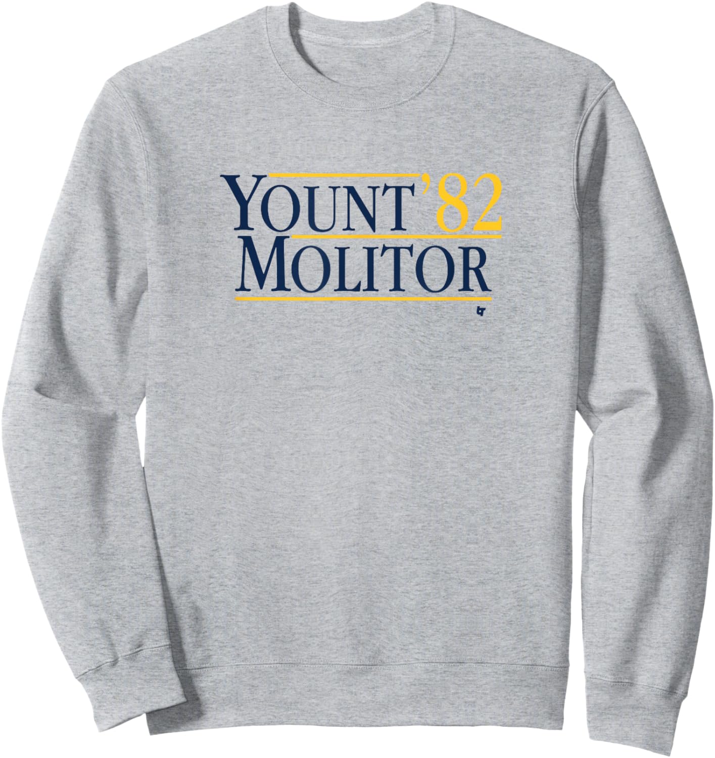 Yount-Molitor '82 - Milwaukee Baseball Sweatshirt - Sweatshirt | Ash