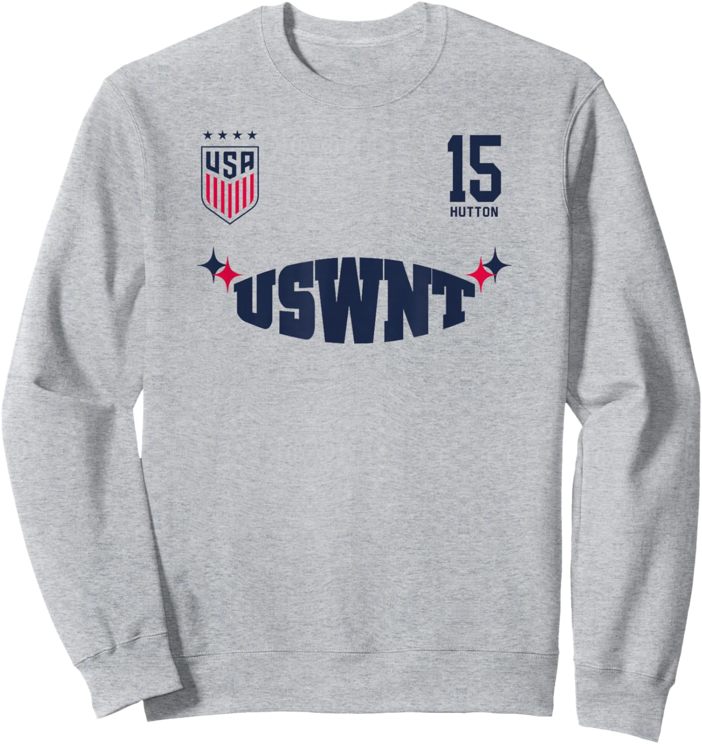 Claire Hutton 16 White USWNT Officially Licensed Sweatshirt - Sweatshirt | Ash
