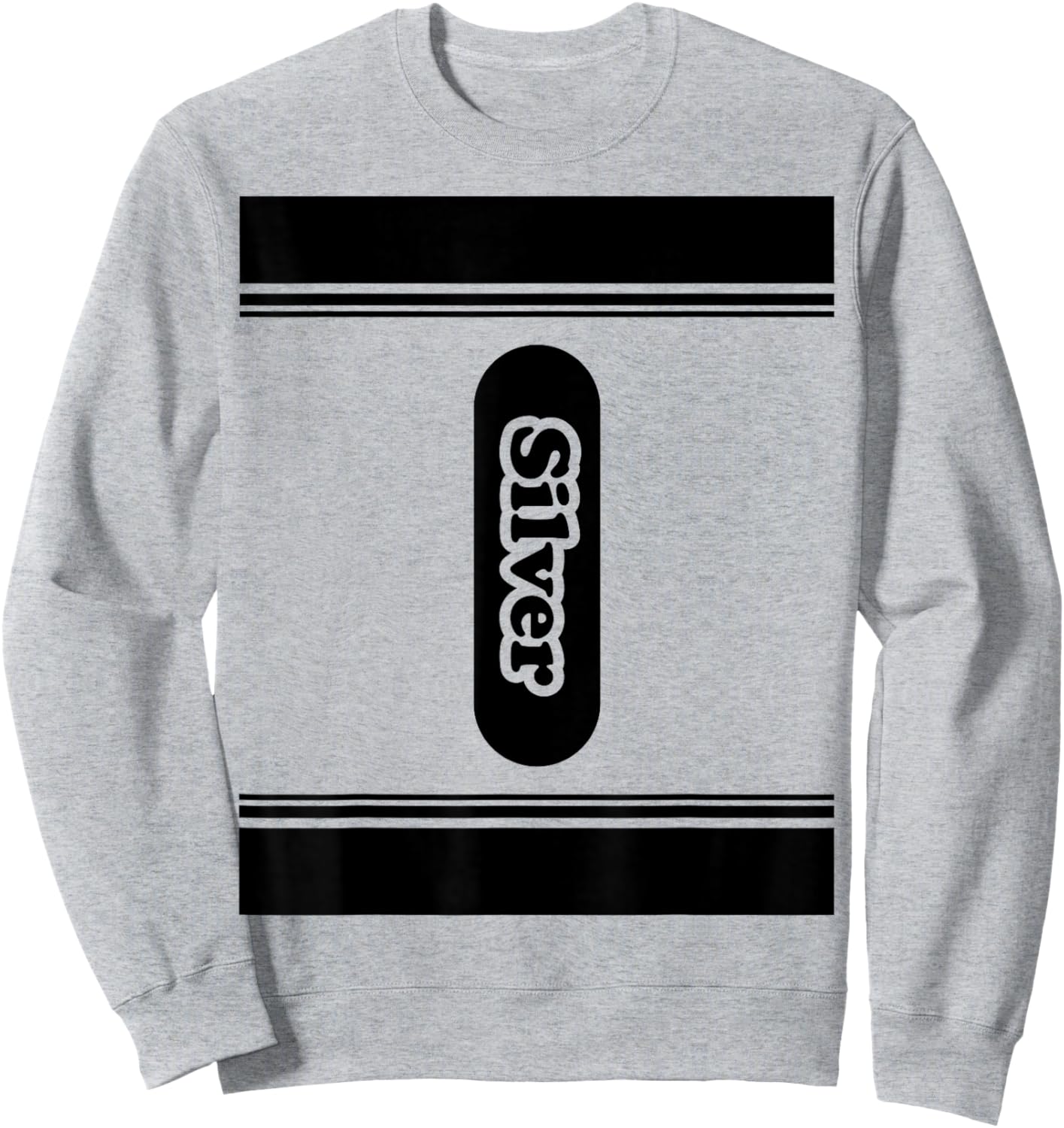 Silver Crayon Halloween Matching Costume Toddlers Kids Sweatshirt - Sweatshirt | Ash