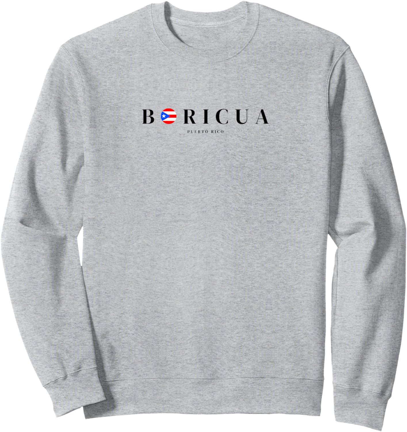 Boricua Puerto Rico White Sweatshirt - Sweatshirt | Ash