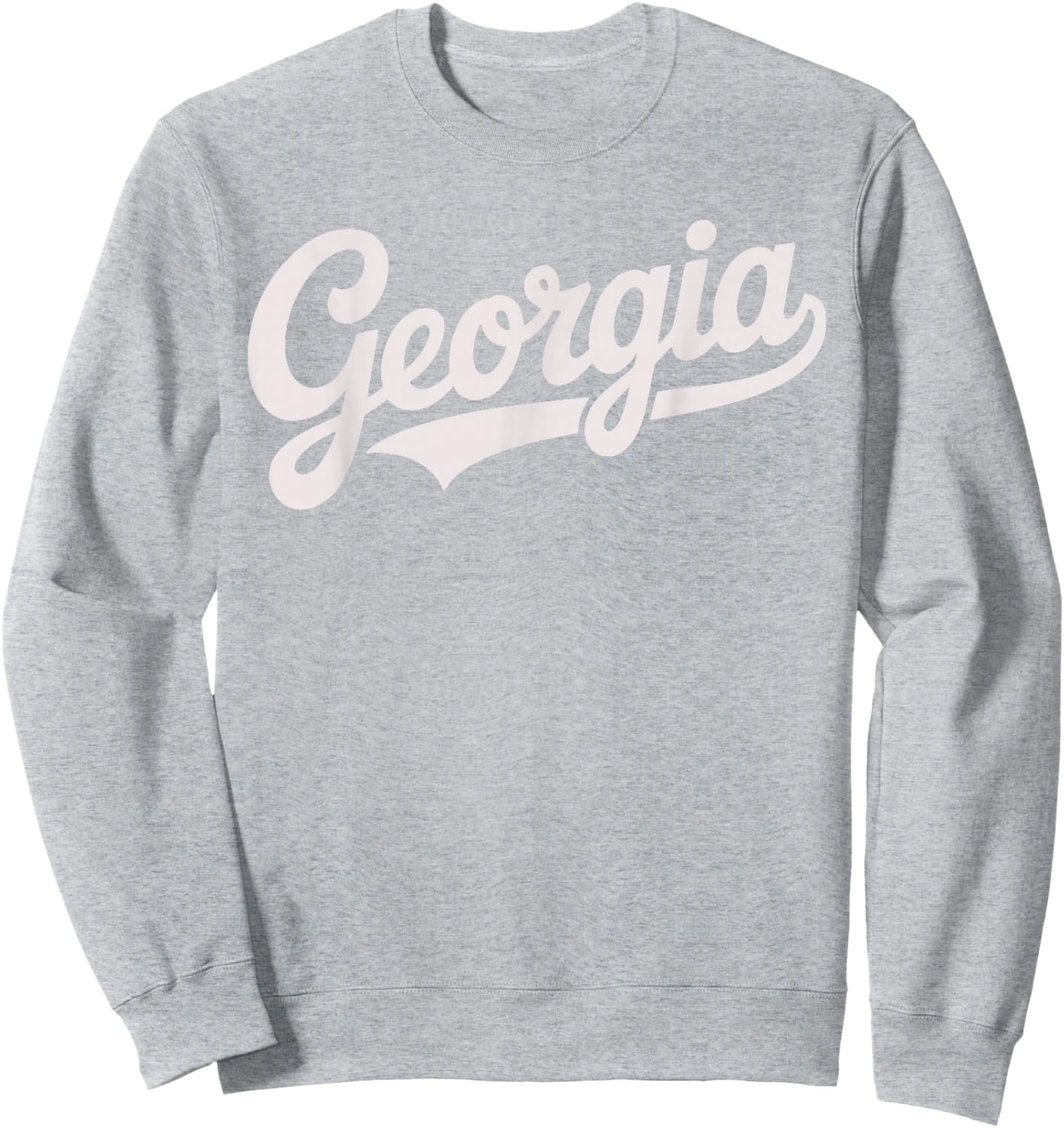 Vintage Georgia Script Retro Swoosh Design Sweatshirt - Sweatshirt | Ash