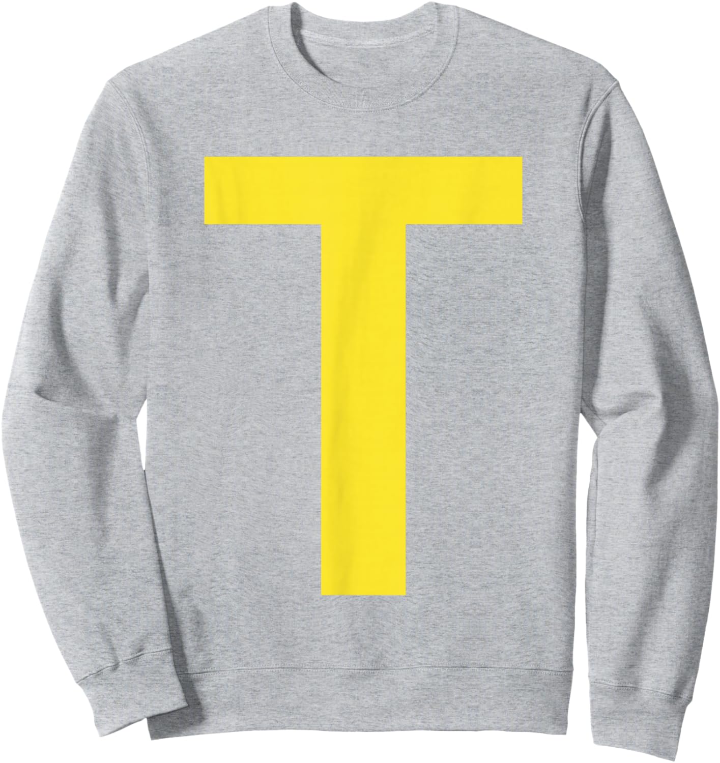 Letter T Funny Group Matching Halloween Costume Sweatshirt - Sweatshirt | Ash