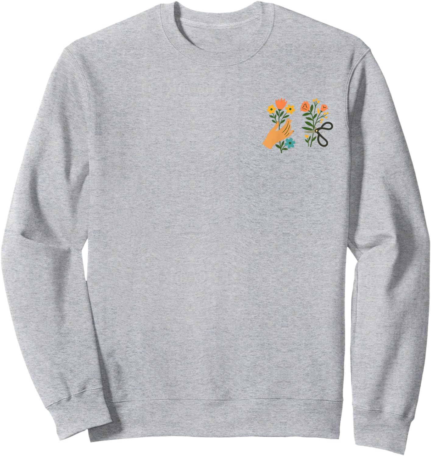 Cute Cozy Home with Flowers Sweatshirt - Sweatshirt | Ash
