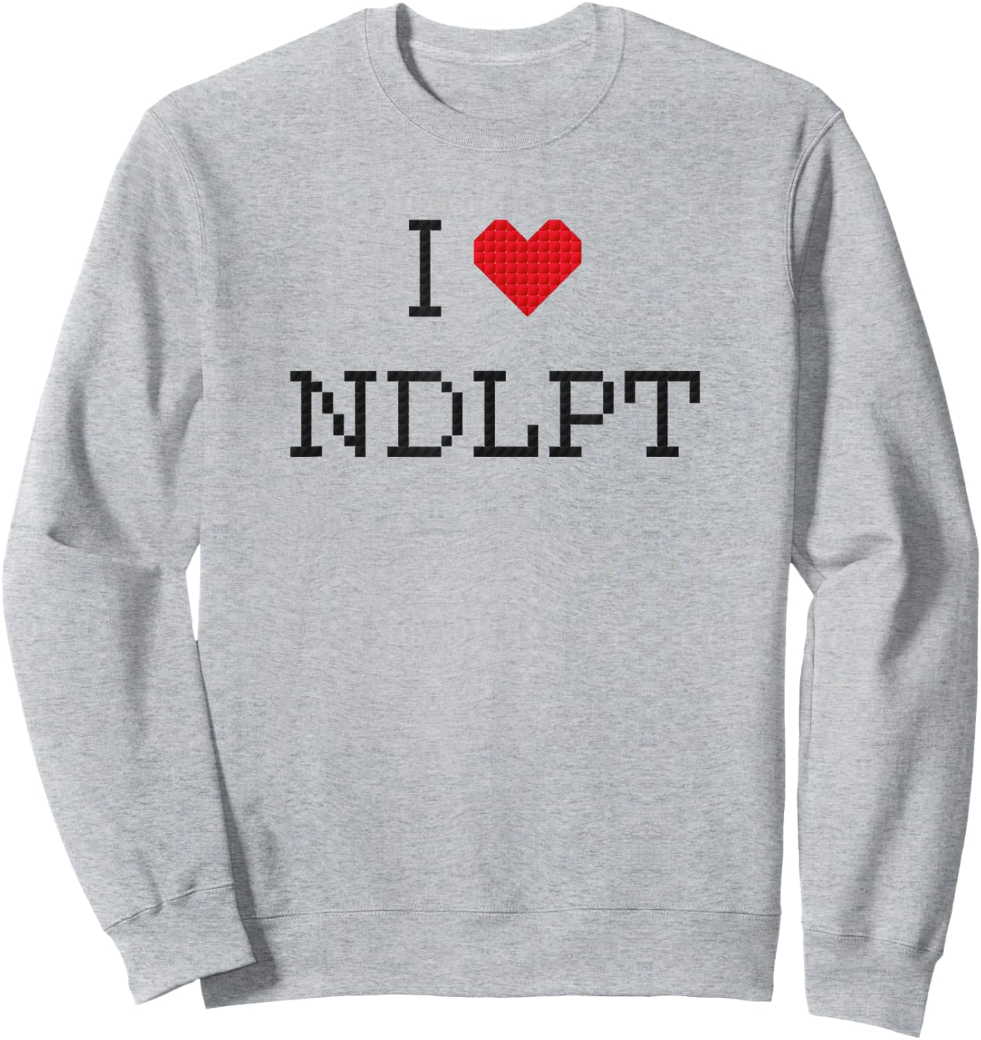 I Heart Love Needlepoint Sweatshirt - Sweatshirt | Ash
