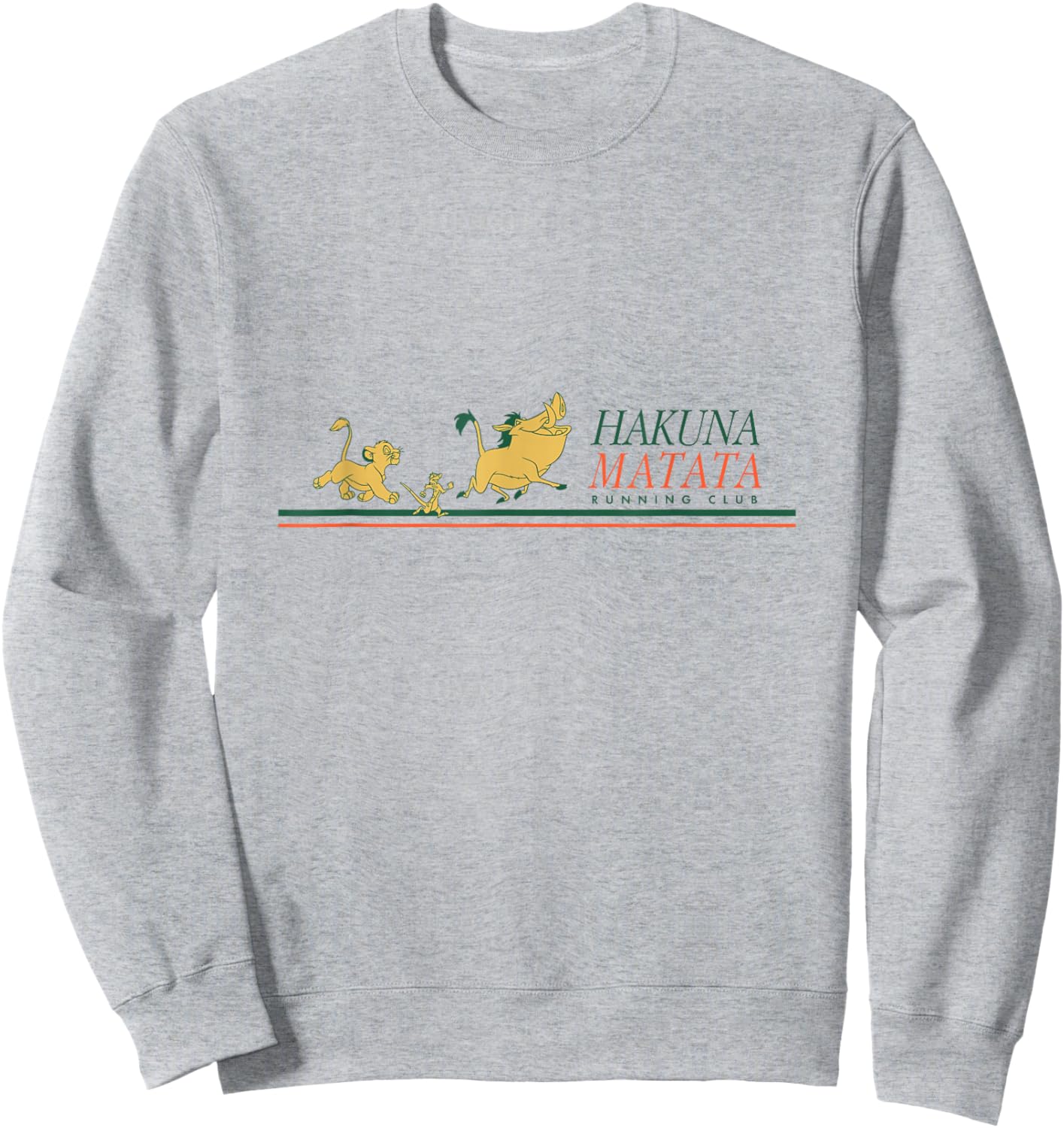 Disney The Lion King Simba Timon Pumbaa Hakuna Matata Sweatshirt - Sweatshirt | Ash