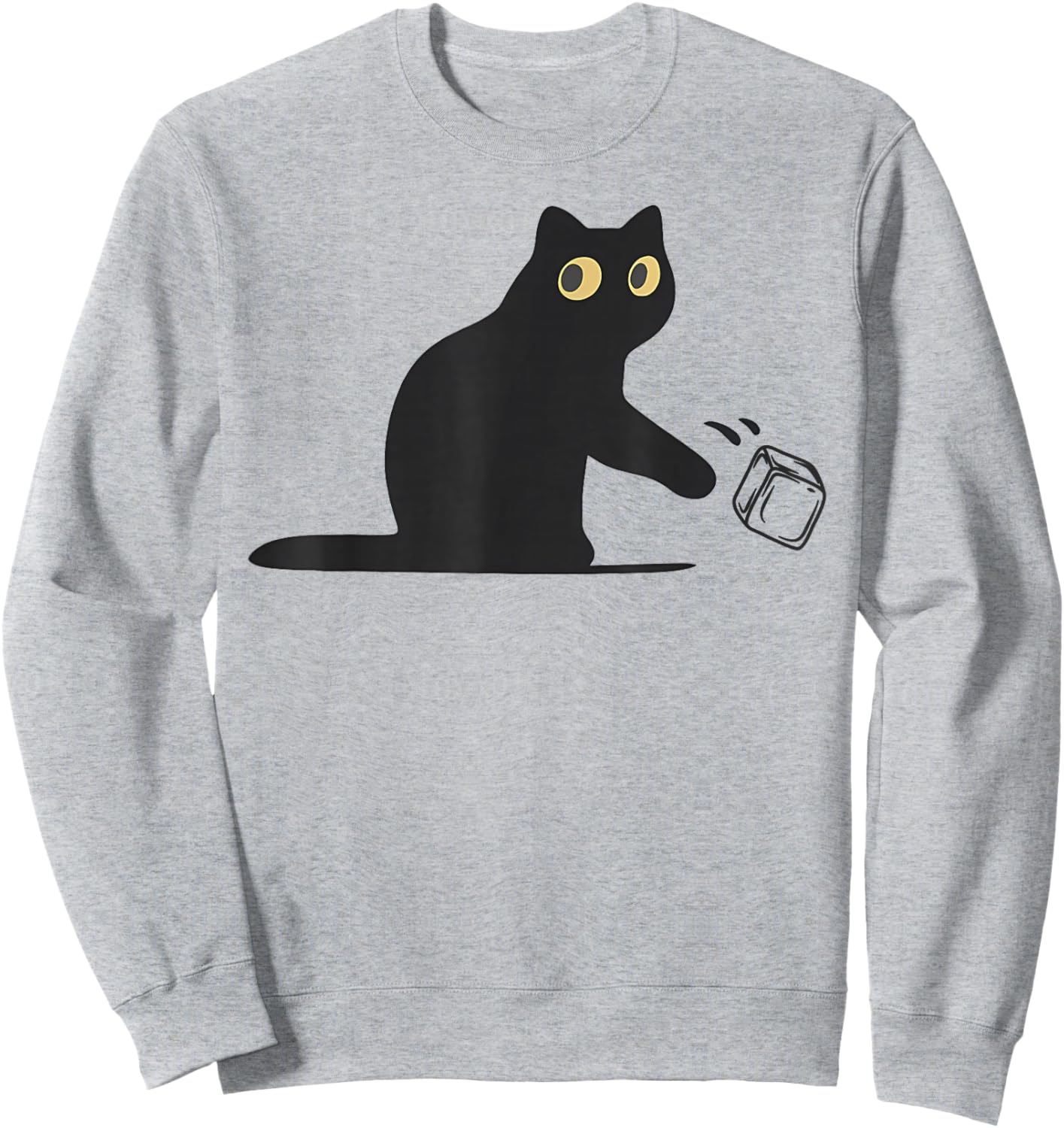 No Ice Please Funny Cat Meme Men Women Sweatshirt - Sweatshirt | Ash