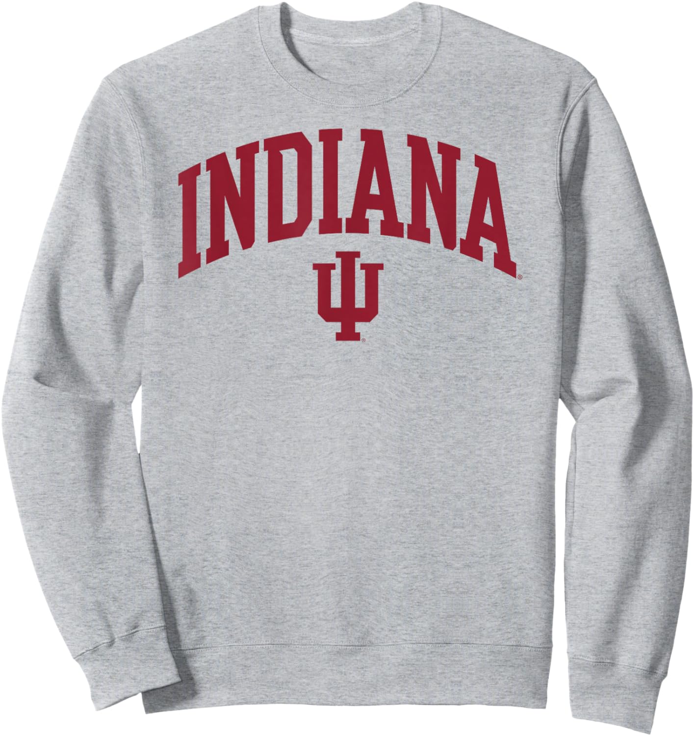 Indiana Hoosiers Arch Over Officially Licensed Sweatshirt - Sweatshirt | Ash