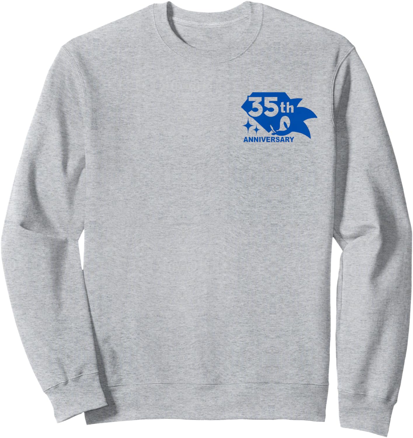 Sonic The Hedgehog: 35th Anniversary Emerald Rings Sweatshirt - Sweatshirt | Ash