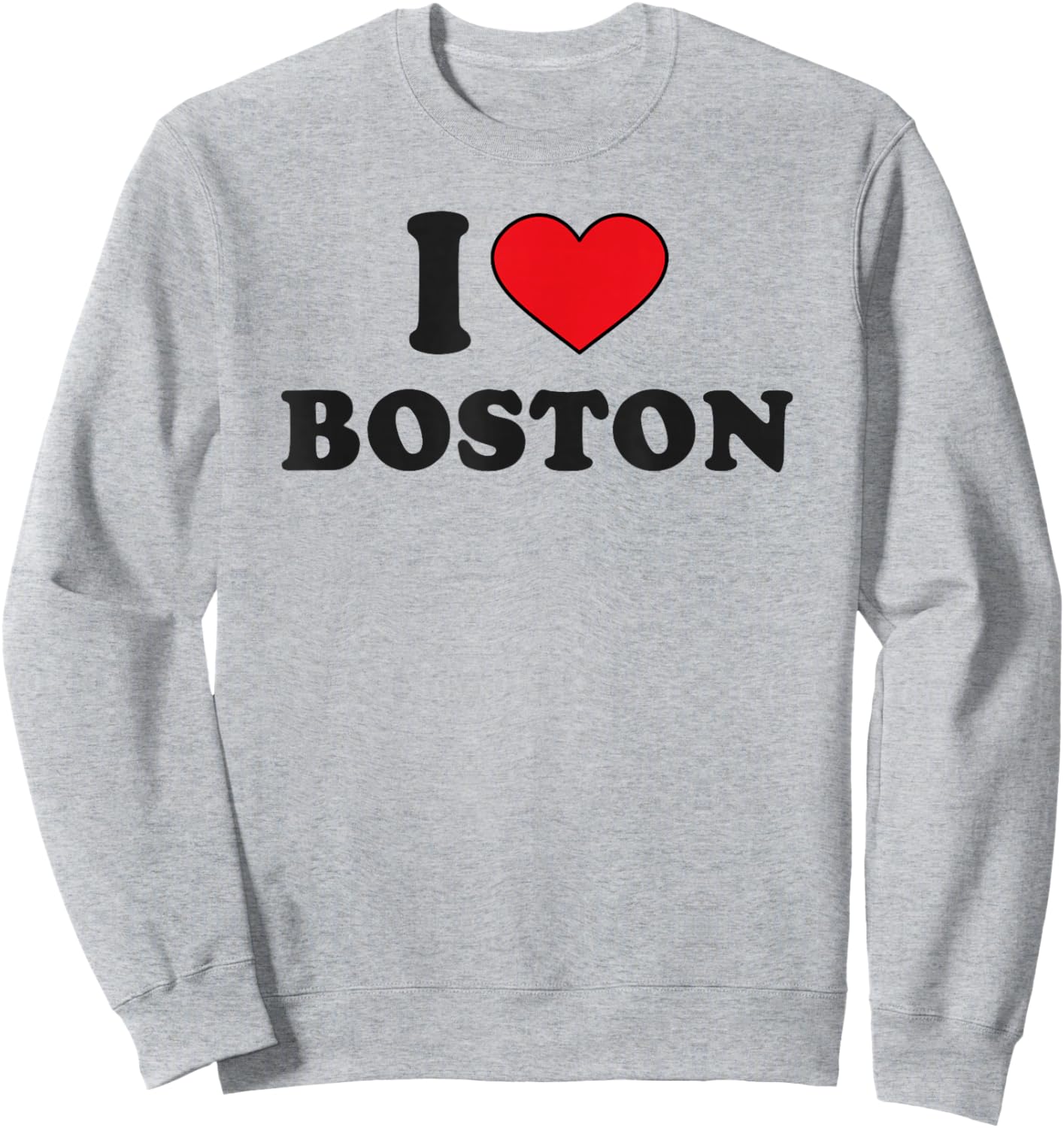 I Heart Boston I Love Boston Sweatshirt - Sweatshirt | Ash