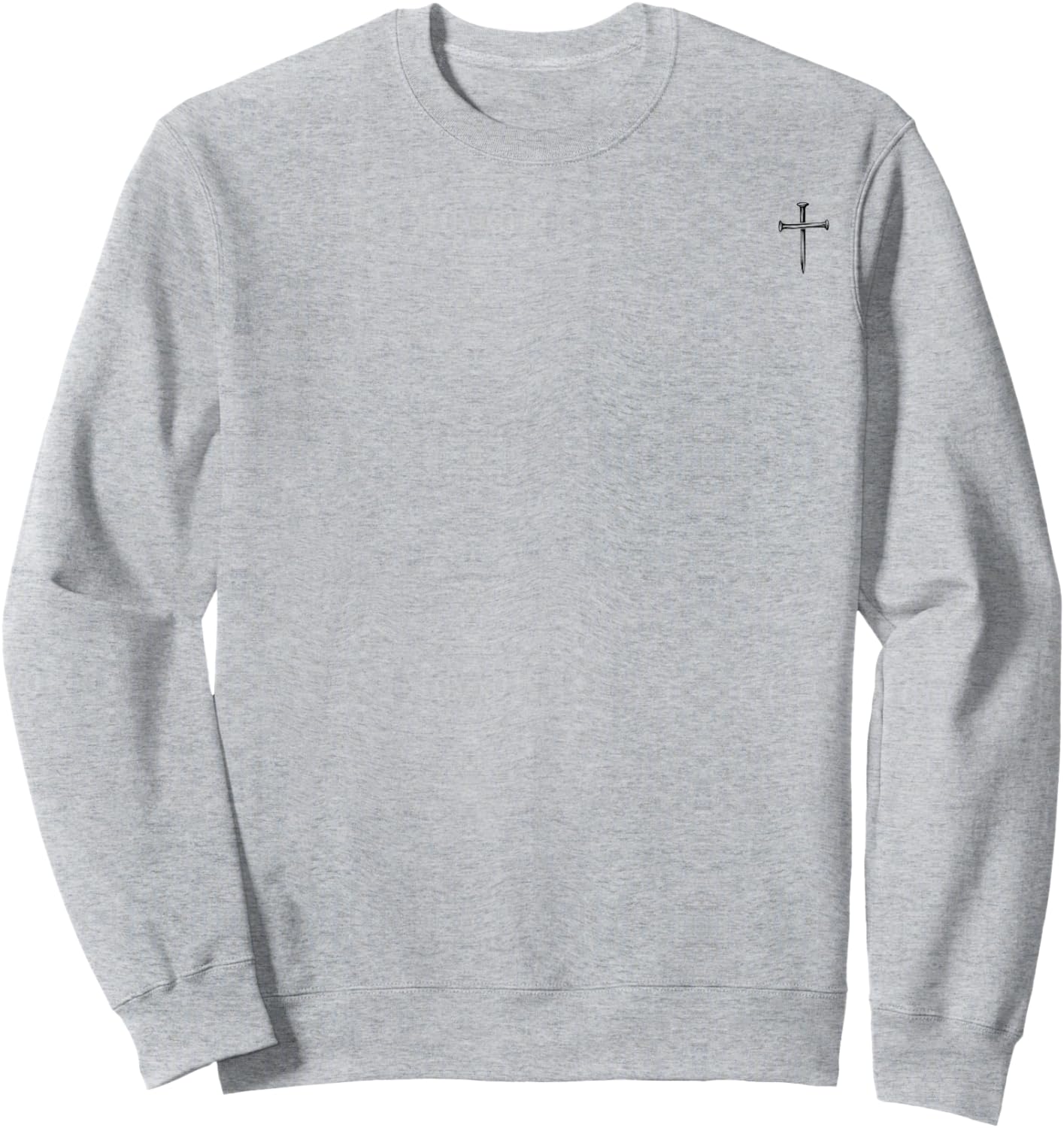 (2 Sided Front+Back) Need Prayer Tap My Shoulder Sweatshirt - Sweatshirt | Ash