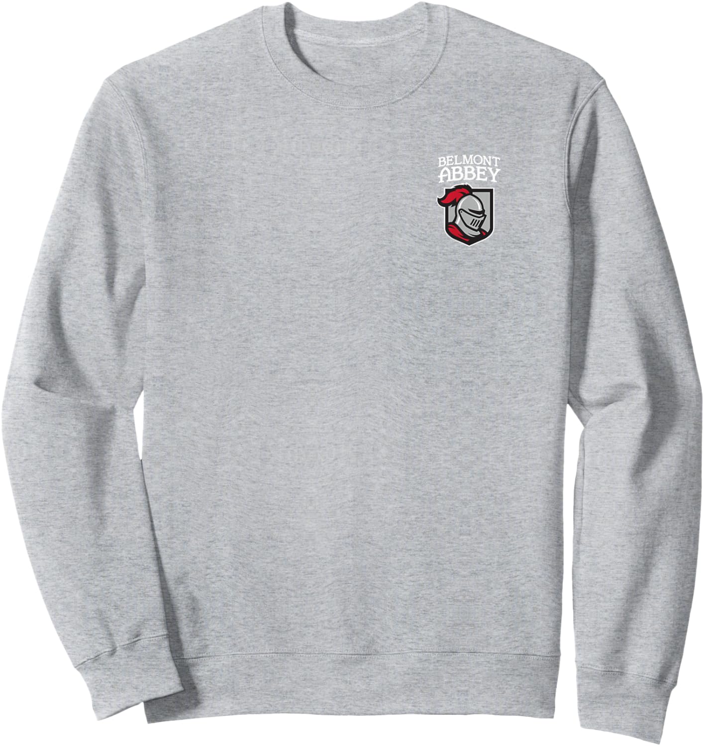 Belmont Abbey College Crusaders Primary Left Chest Sweatshirt - Sweatshirt | Ash