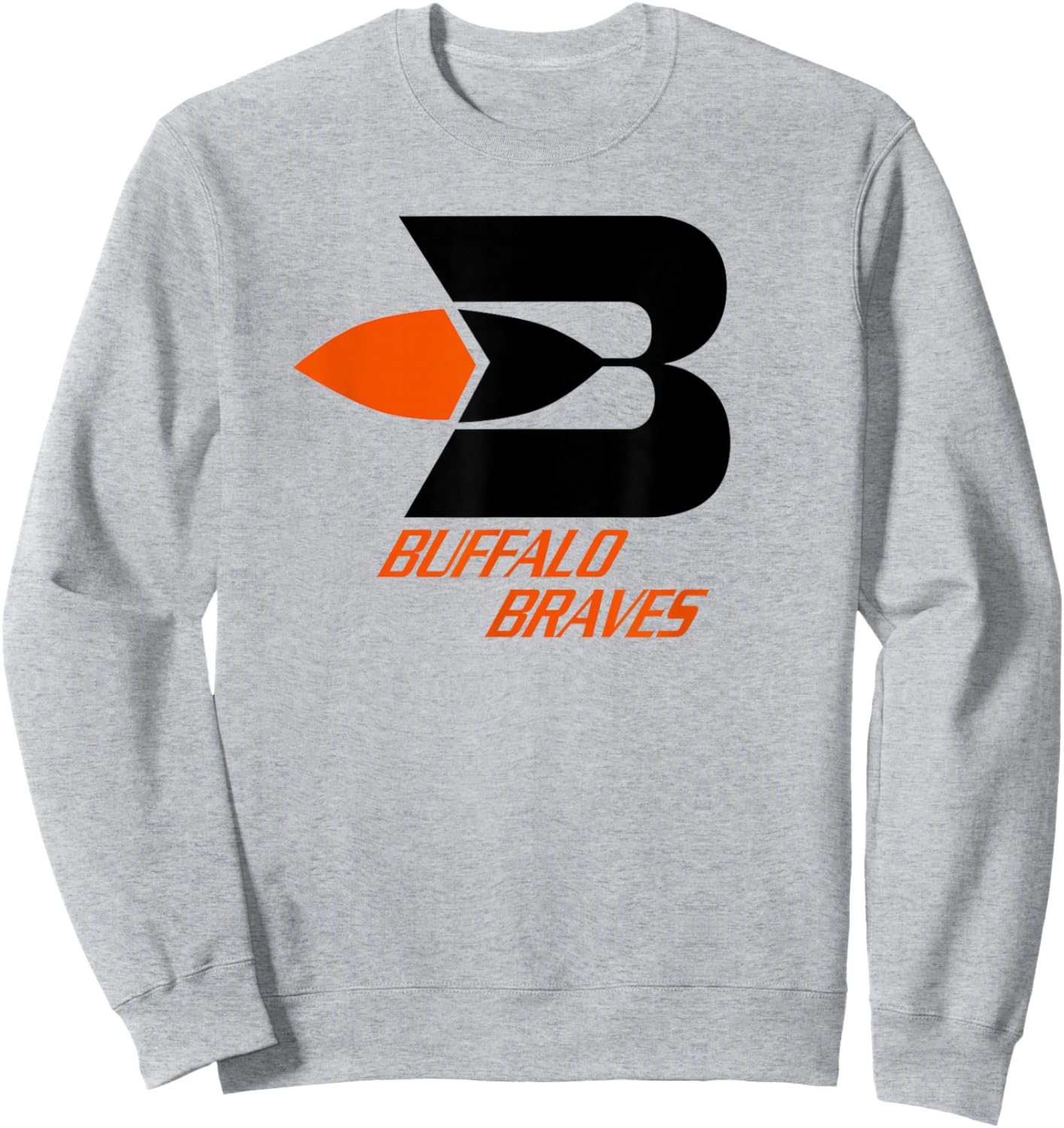 Buffalo Braves Retro Basketball Sweatshirt - Sweatshirt | Ash