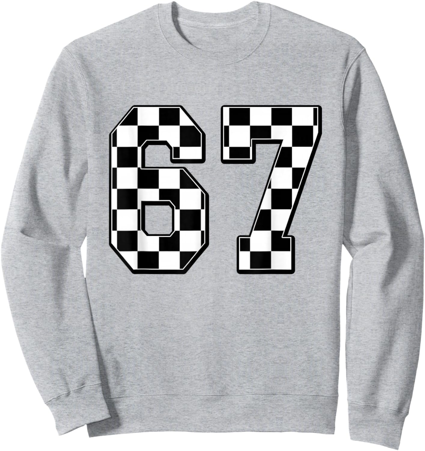 six Seven 67 Meme Number 67 Sweatshirt - Sweatshirt | Ash