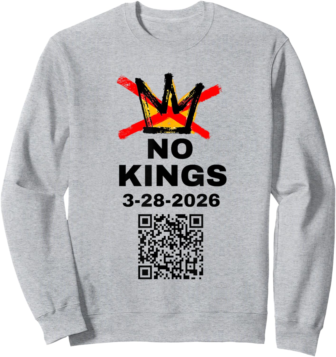 No Kings Day March 28 2026 No Kings in America Sweatshirt - Sweatshirt | Ash