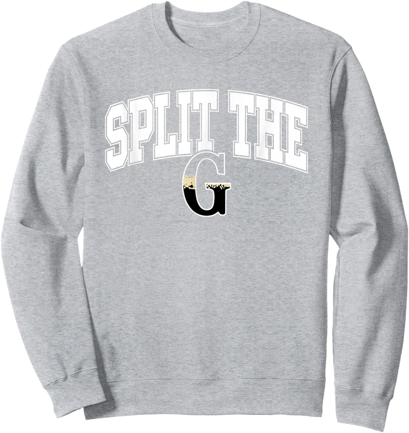 St. Patrick's Day Beer Funny Split The G Sweatshirt - Sweatshirt | Ash